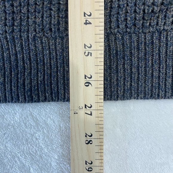 LL Bean Sweater Mens XL Tall XLT Organic Cotton Waffle Knit 1/4 Zip Thick 508975 - Picture 8 of 9